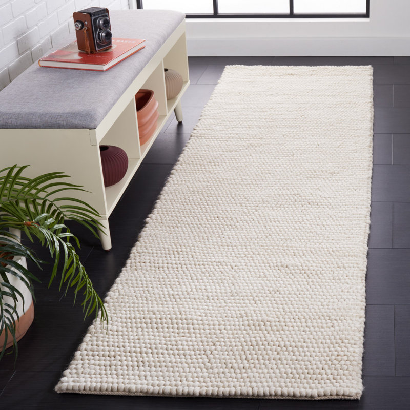 Teahna Hand Woven Cotton and Polyester Color Rug , Runner 2'3" x 8'