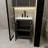 24-inch black bathroom cabinet