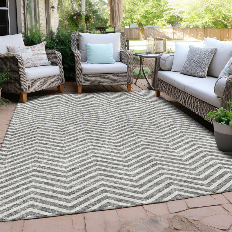 Tapis intérieur / extérieur Maliana, Rectangle 10 pi x 14 pi