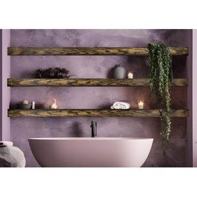 3 Piece Oak Floating Shelf