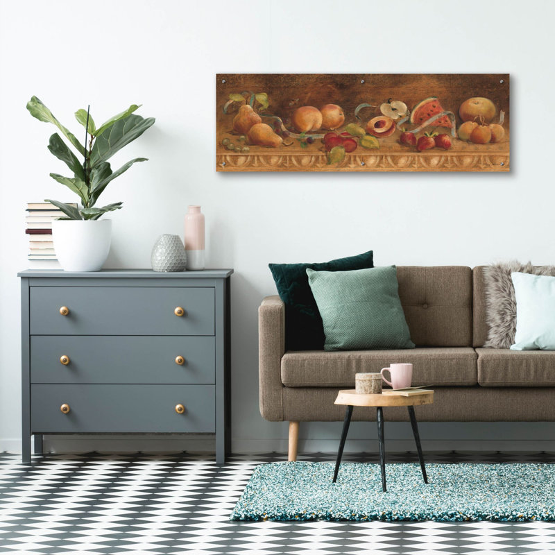 «Fruit Panel 1» par Cheri Blum, art mural en verre acrylique, H 16 po x l 48 po