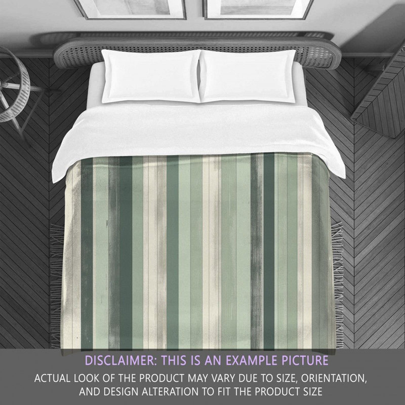 Vertical Striped Bedding, Queen Comforter