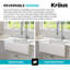 Évier de cuisine KRAUS Turino ™ réversible 33 pouces L-115269389