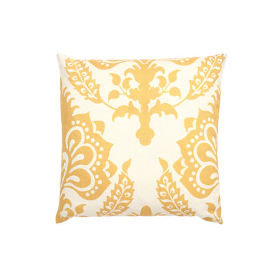 Floral Cotton Throw Pillow