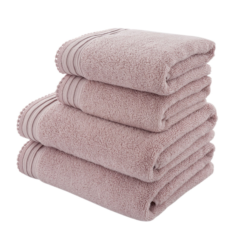 Pom Pom Bath Towel, Pink