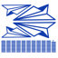 Adhésif décoratif papier avion-517747328-517747351