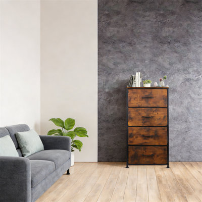 4 Drawers Fabric Storage Dresser