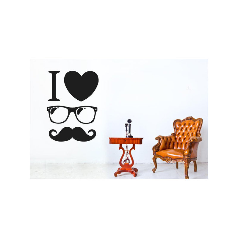 Non-Wall Damaging Wall Decal, Black, Medium