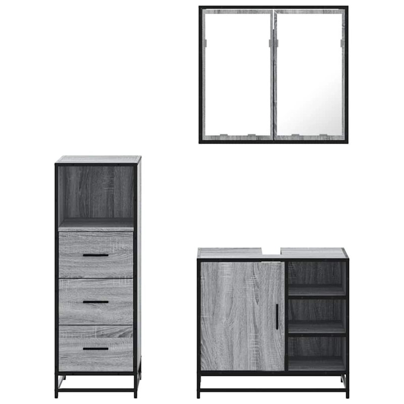 Amirion Bathroom Furniture Suite, Grey