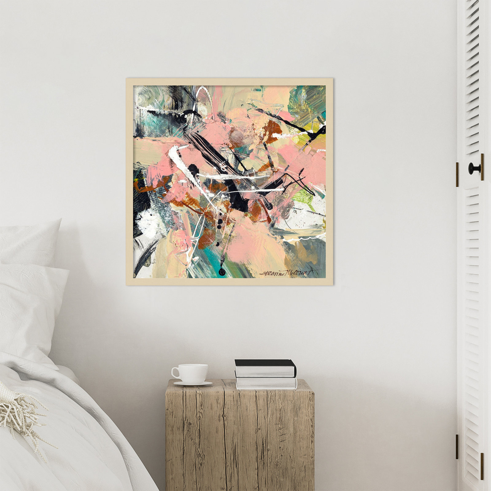 Sutter "Graceful" Print by Suzanne McCourt, 25" H x 25" W, Brown
