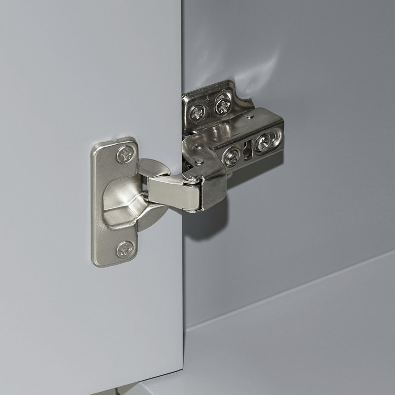Meuble-lavabo simple autoportant de 18 po avec plateau en céramique entièrement assemblé