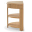 Christy Reeded Half Moon Console Table-1814622413