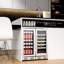 Kalamera Single Zone 37.8cm Built-In 30 Bottle Wine Refrigerator with Reversible Door