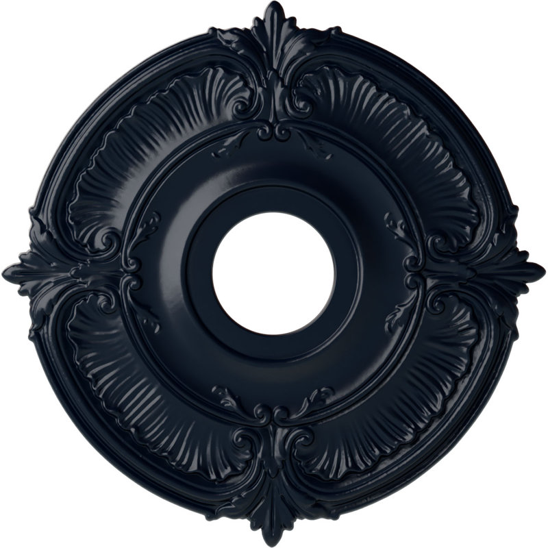 Endurathane Attica Ceiling Medallion, 18"OD x 4"ID x 5/8"P (Fits Canopies up to 5"), Hand-Painted Midnight Dream Finish