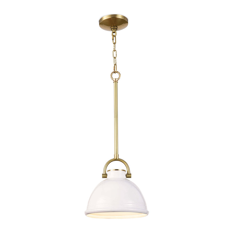 Luminaire suspendu en céramique Eloise, Blanc