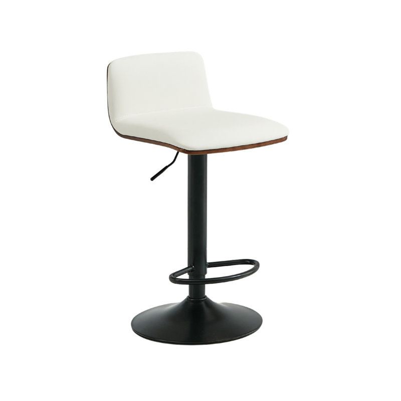 Tabouret de bar pivotant à hauteur réglable Modern, Blanc, 4