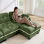 Canapé en chenille en forme de U avec repose-pieds mobile Chenille-693885796-693885818