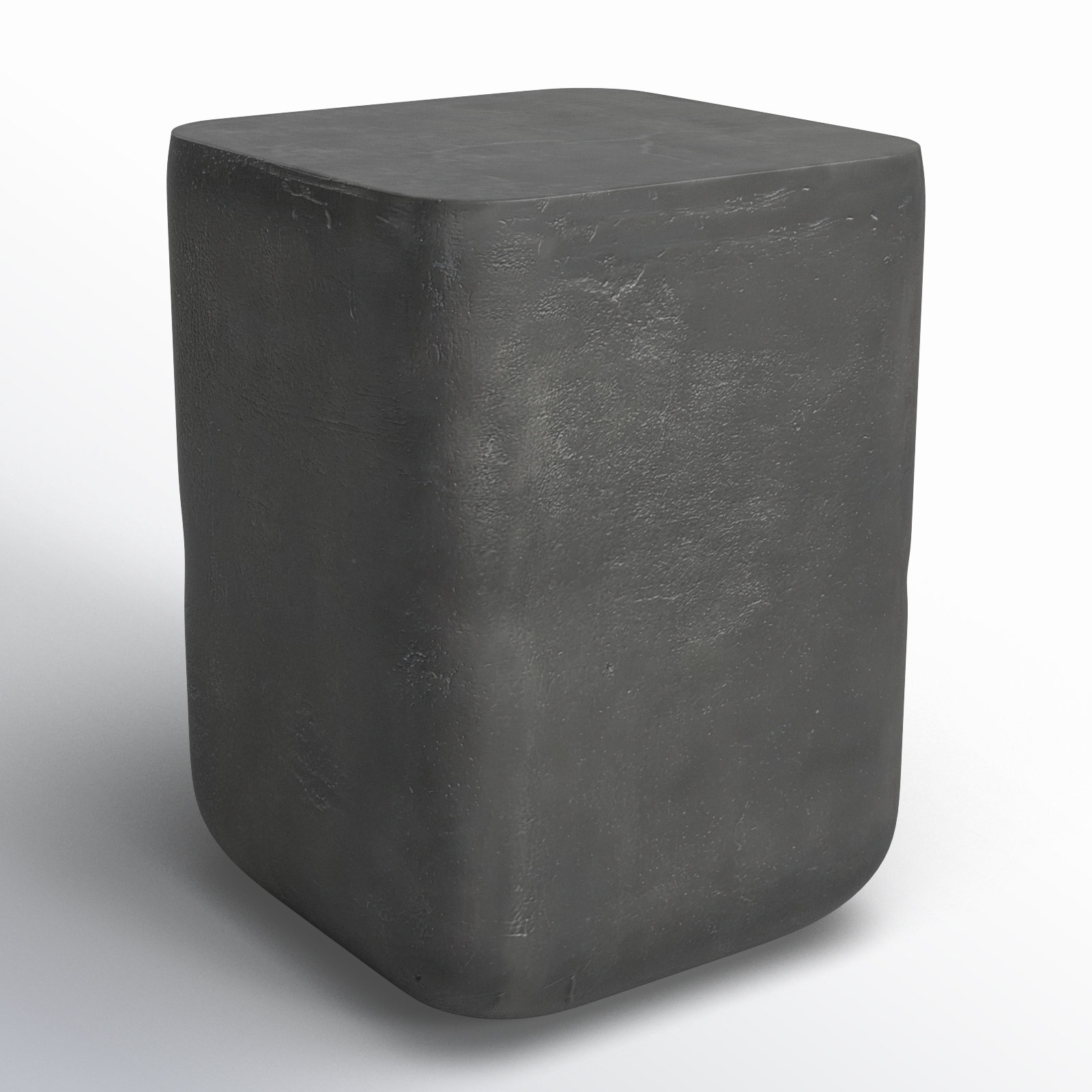 Abramson 14.5'' Aluminum Outdoor Side Table, Aged Gray