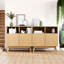 80cm RectangularSideboard, Modern Ribbed Storage Cabinet-1353864433