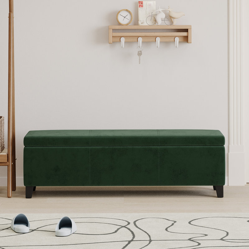 Banc de rangement avec repose-pieds d'intérieur Forest