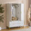 3 Door Manufactured Wood Wardrobe-2021069889
