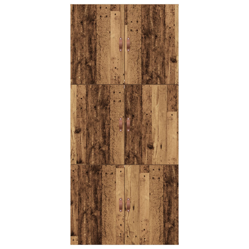 Storage Bed Frame, 80 x 200 cm, Old Wood