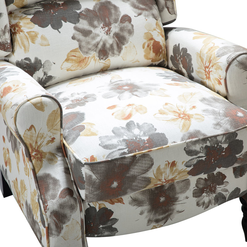 Brody 31" Wide Manual Standard Recliner, Floral White