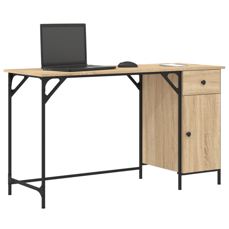 Rectangle 131cm L Computer Table, Sonoma Oak