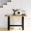 120cm Solid Wood Top Console Table