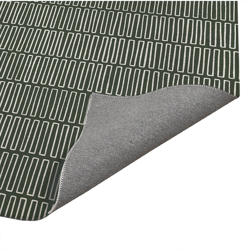 Block Maze Indoor Doormat, 60" W x 84" L, Green