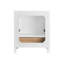 Meuble-lavabo autoportant en bois massif 30 po avec lavabo