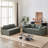 Boneless Luxurious Modular Sectional Sofa for Versatile Indoor Spaces, Enhancing Comfort and Style-906202106