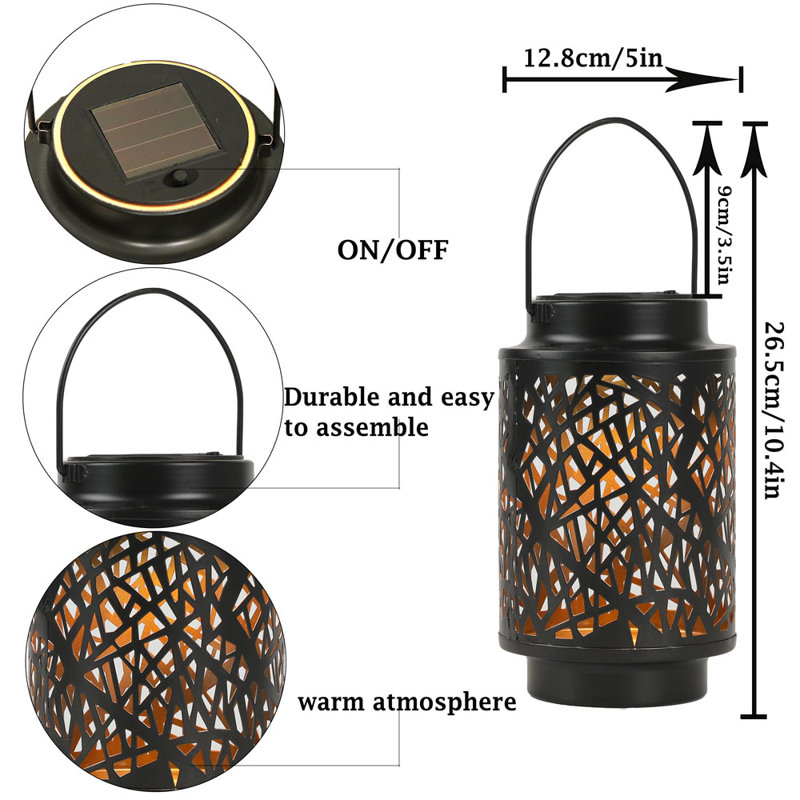 10 " Solar Powered Outdoor Lantern