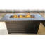 Table de foyer d'extérieur au propane / gaz naturel en acier avec couvercle Casselton