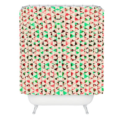 Caleb Troy Geometric Shower Curtain