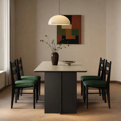 Simple and retro dining table and chair set