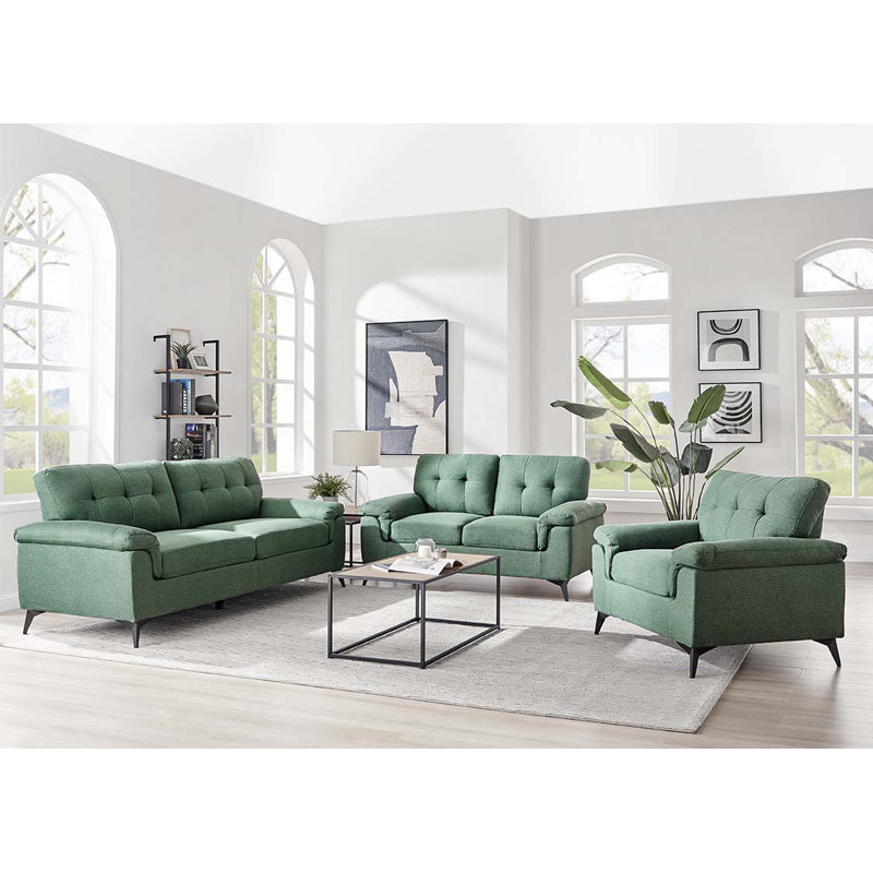 Kalyvakia Upholstered Armchair, Green