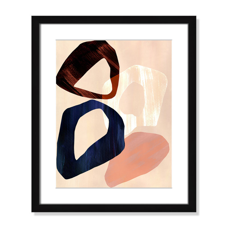 Loop III Print par Violets Print House, L 16 po x H 19 po, Imprimé mat, Noir satiné