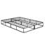 Structure de base de matelas en métal avec housse en tissu Textu-875208662