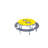AmTab Manufacturing Corporation 60'' Round Bench Cafeteria Table