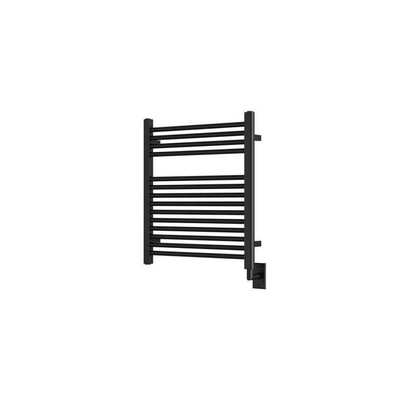 Denby Wall Mount Electric Towel Warmer, Black, 27" H x 23.625" W x 5.19" D