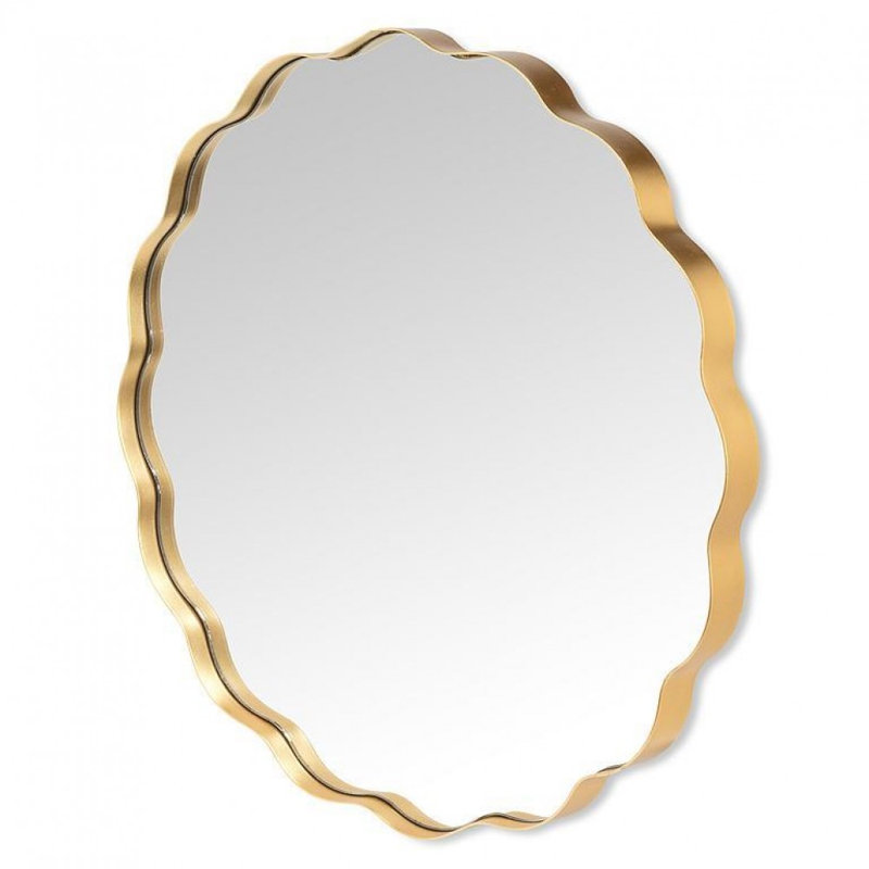 Scallop Edge Round Mirror