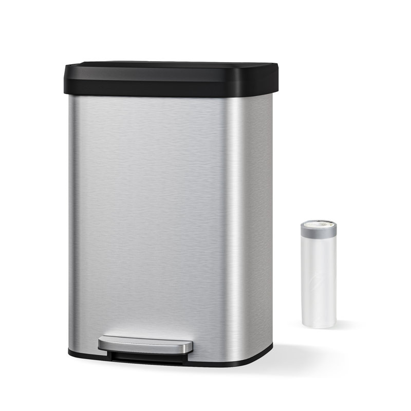 Stainless Steel Kitchen Trash Can, Stainless Steel