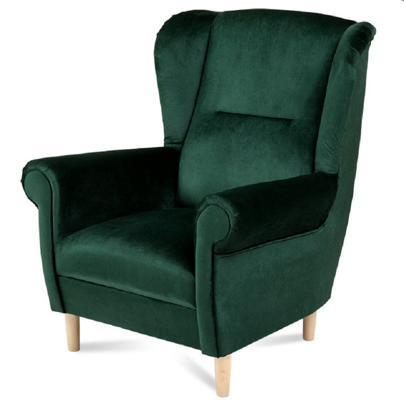 Tieton Upholstered Armchair, Green
