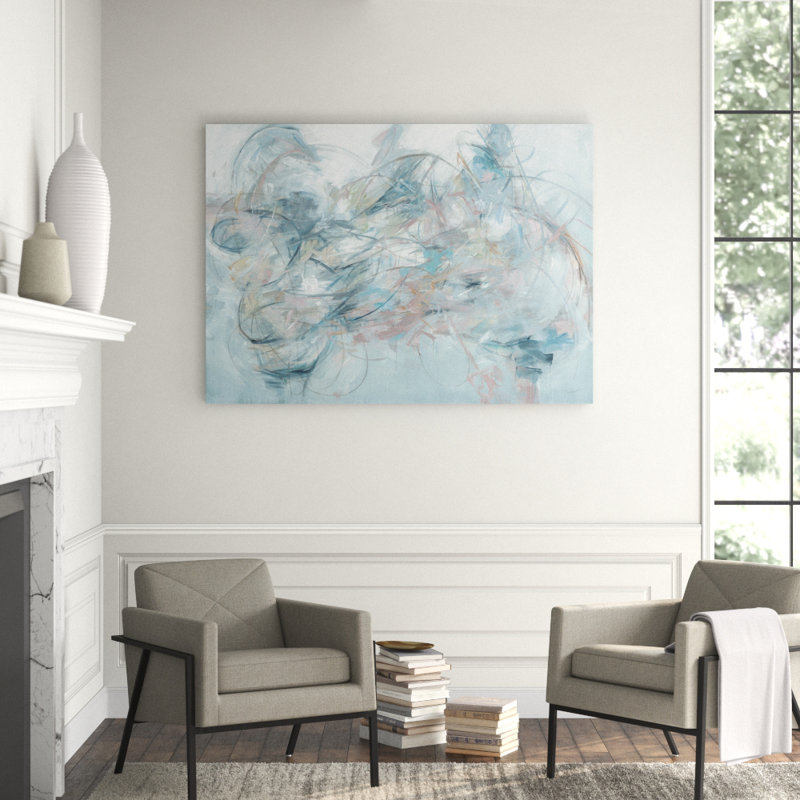Azure Print by D’Alessandro Léon, 40" H x 56" W, Image Brush Gel