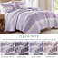 Courtepointe 4 pièces Seersucker pour lit double / grand - motif botanique floral, coussin en tissu froncé, taies décoratives lavables à la machine avec imprimé décoratif, matériau en microfibre, et-121245813