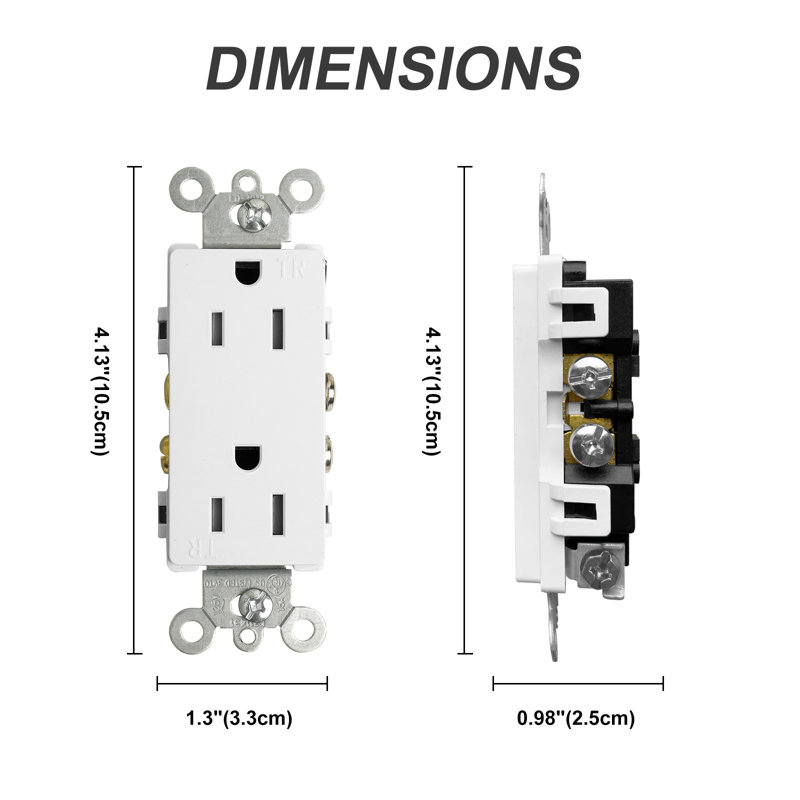 15 Tamper Resistant Duplex Outlet
