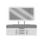 Ensemble de meuble-lavabo simple mural 60 "avec miroir Nile-84818209-84818210-84818218