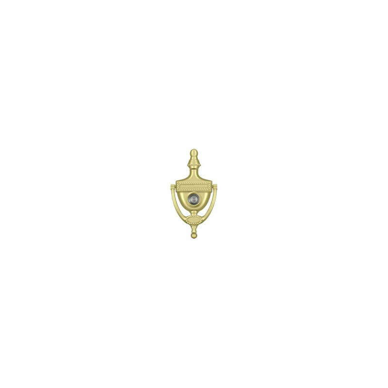 Victorian Brass Door Knocker, Polished Brass