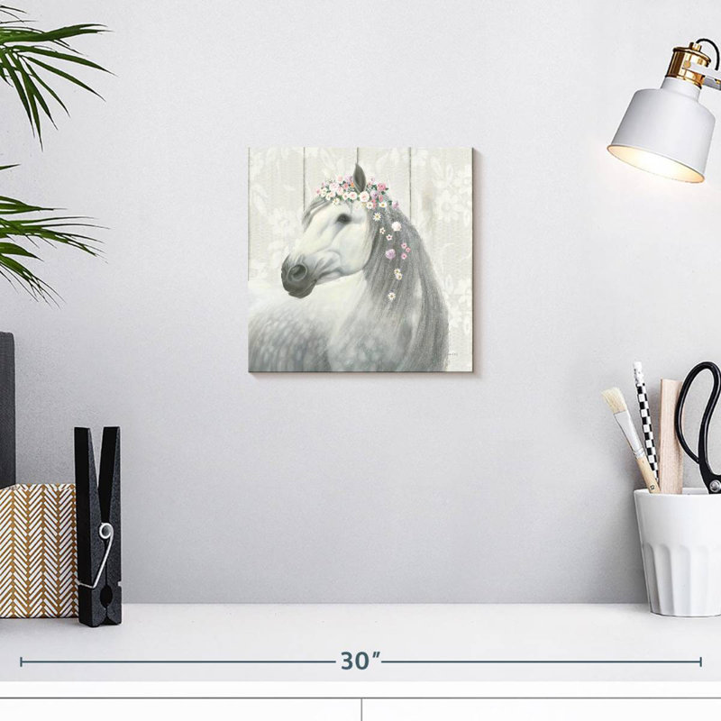 Brampt Spirit Stallion I sur un carré de bois, H 10 po x l 10 po